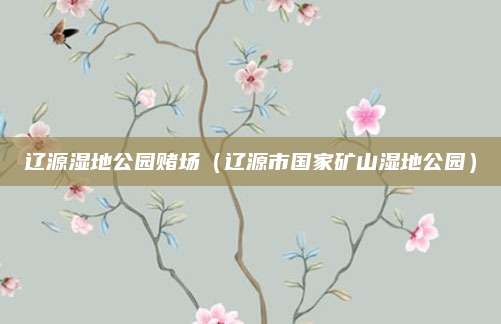 辽源湿地公园赌场（辽源市国家矿山湿地公园）