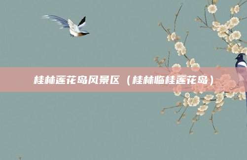 桂林莲花岛风景区(桂林临桂莲花岛)