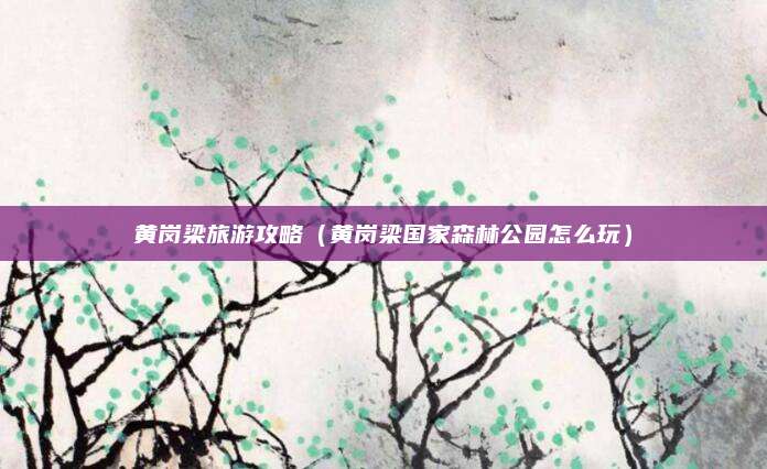 黄岗梁旅游攻略（黄岗梁国家森林公园怎么玩）