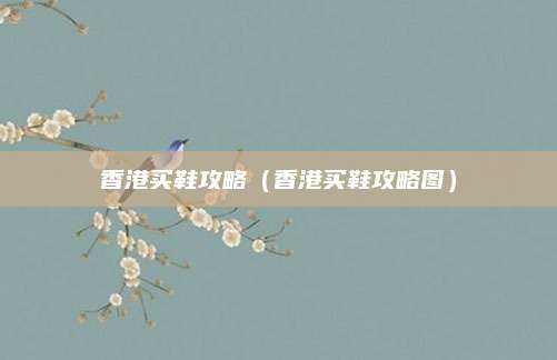香港买鞋攻略（香港买鞋攻略图）