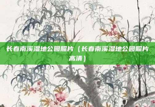 长春南溪湿地公园照片(长春南溪湿地公园照片高清)