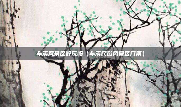 车溪风景区好玩吗(车溪民俗风景区门票)