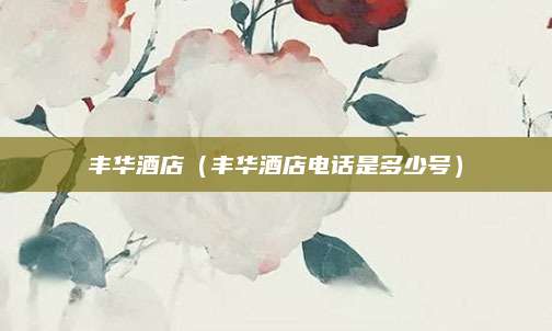 丰华酒店(丰华酒店电话是多少号)