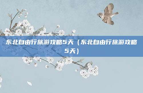 东北自由行旅游攻略5天（东北自由行旅游攻略5天）