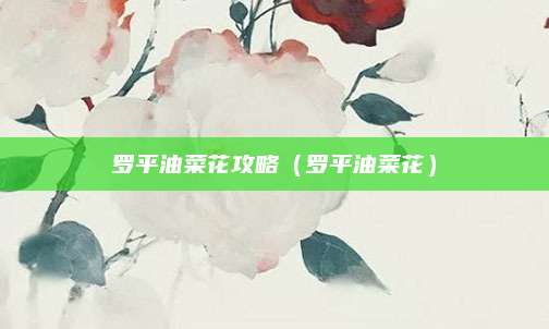 罗平油菜花攻略（罗平油菜花）