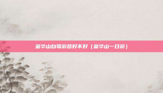 蓥华山自驾游路好不好（蓥华山一日游）