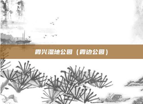 霞兴湿地公园（霞边公园）