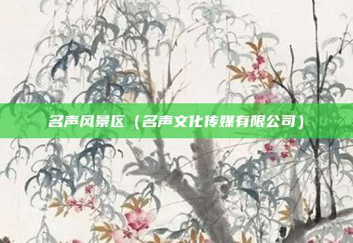 名声风景区(名声文化传媒有限公司)