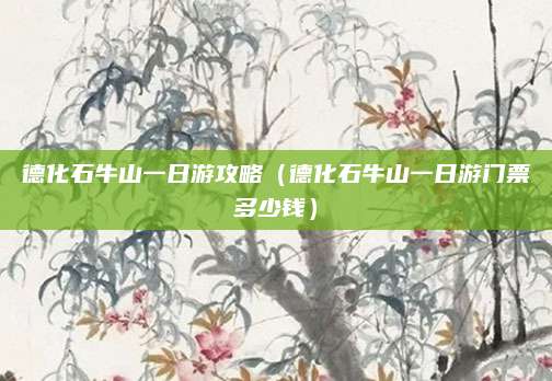 德化石牛山一日游攻略（德化石牛山一日游门票多少钱）
