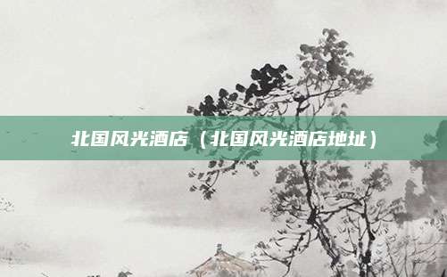 北国风光酒店（北国风光酒店地址）