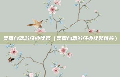 美国自驾游经典线路(美国自驾游经典线路推荐)