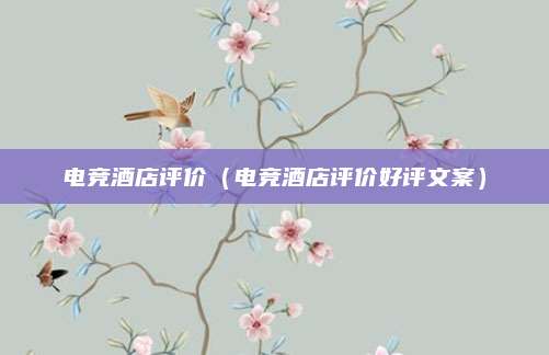 电竞酒店评价(电竞酒店评价好评文案)