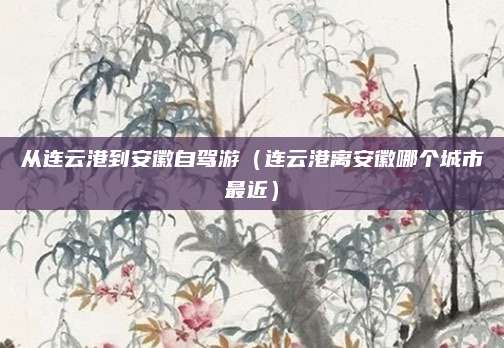 从连云港到安徽自驾游（连云港离安徽哪个城市最近）