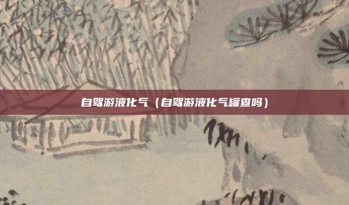 自驾游液化气（自驾游液化气罐查吗）