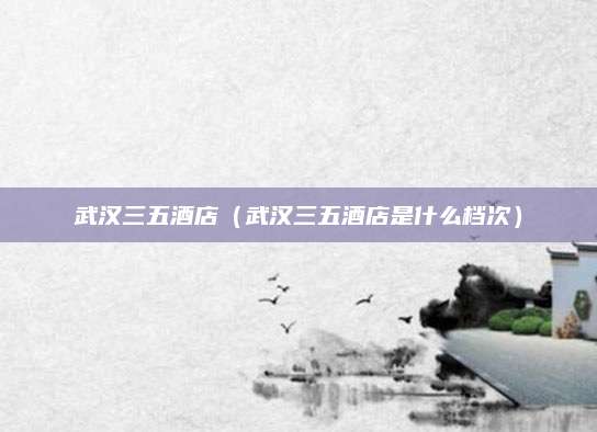 武汉三五酒店(武汉三五酒店是什么档次)