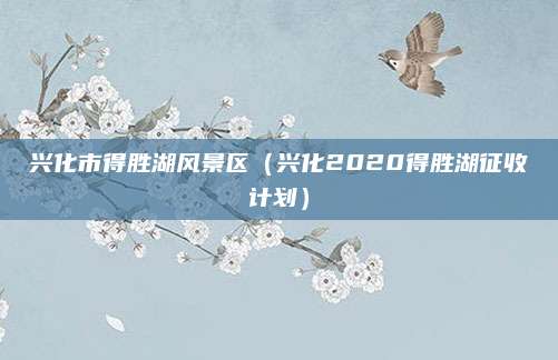 兴化市得胜湖风景区(兴化2020得胜湖征收计划)