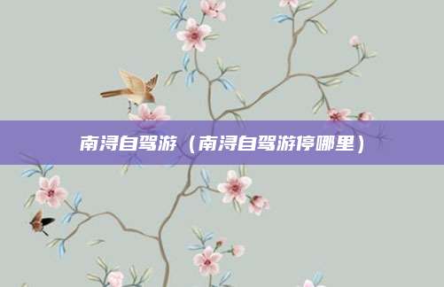 南浔自驾游（南浔自驾游停哪里）
