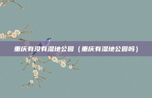 重庆有没有湿地公园（重庆有湿地公园吗）