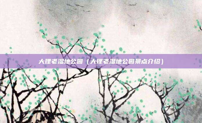 大理老湿地公园（大理老湿地公园景点介绍）