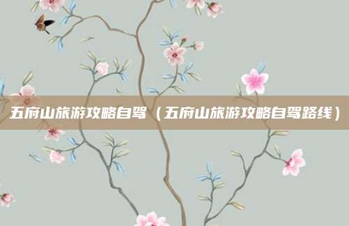 五府山旅游攻略自驾（五府山旅游攻略自驾路线）