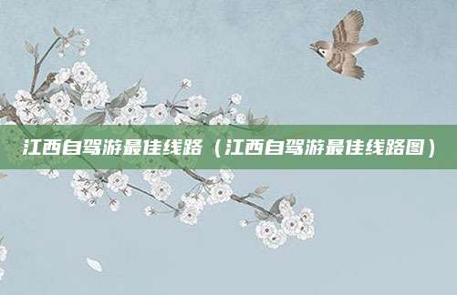 江西自驾游最佳线路(江西自驾游最佳线路图)