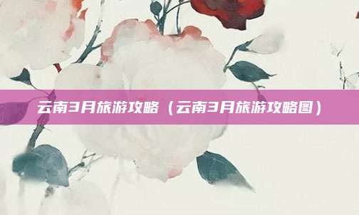 云南3月旅游攻略（云南3月旅游攻略图）