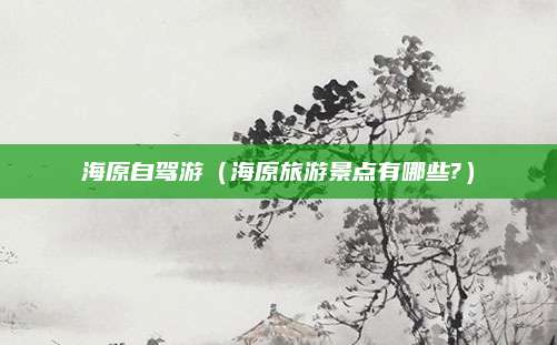海原自驾游(海原旅游景点有哪些?)