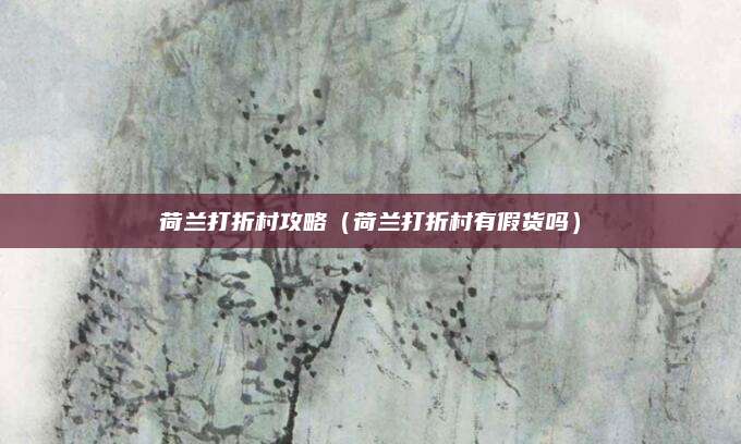 荷兰打折村攻略（荷兰打折村有假货吗）