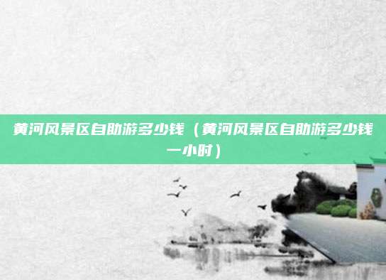 黄河风景区自助游多少钱（黄河风景区自助游多少钱一小时）