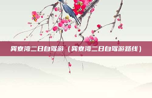 巽寮湾二日自驾游(巽寮湾二日自驾游路线)