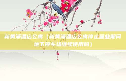 新黄浦酒店公寓(新黄浦酒店公寓停止营业期间地下停车场继续使用吗)