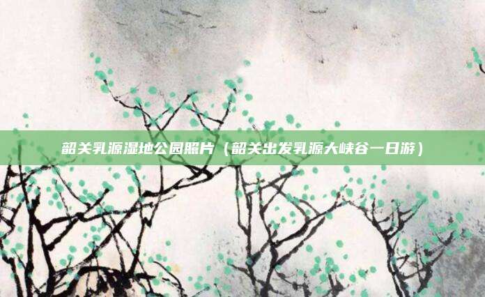 韶关乳源湿地公园照片（韶关出发乳源大峡谷一日游）