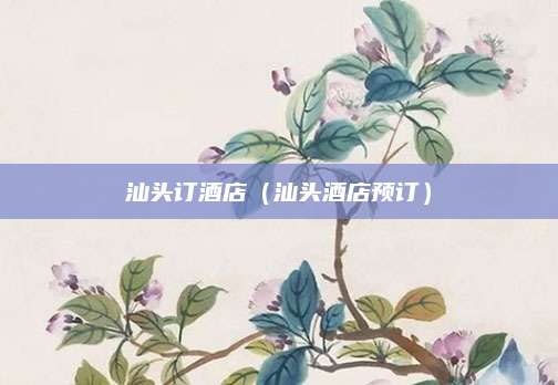 汕头订酒店(汕头酒店预订)