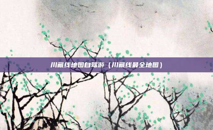 川藏线地图自驾游(川藏线最全地图)