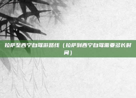 拉萨至西宁自驾游路线（拉萨到西宁自驾需要多长时间）