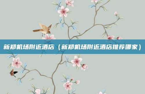 新郑机场附近酒店(新郑机场附近酒店推荐哪家)