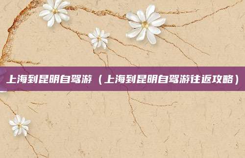 上海到昆明自驾游（上海到昆明自驾游往返攻略）