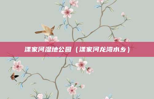 漾家河湿地公园（漾家河龙湾水乡）
