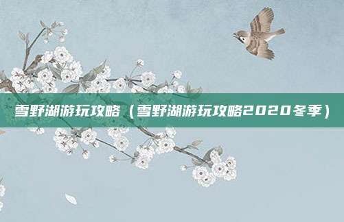 雪野湖游玩攻略(雪野湖游玩攻略2020冬季)