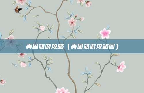 美国旅游攻略（美国旅游攻略图）