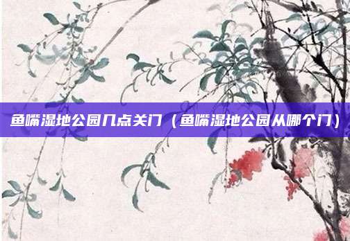 鱼嘴湿地公园几点关门(鱼嘴湿地公园从哪个门)