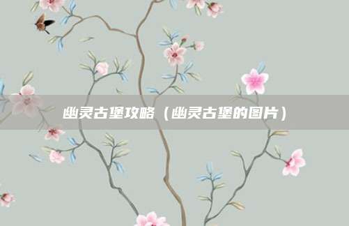 幽灵古堡攻略（幽灵古堡的图片）