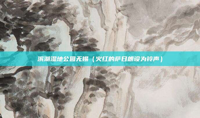 滨湖湿地公园无锡(火红的萨日朗设为铃声)