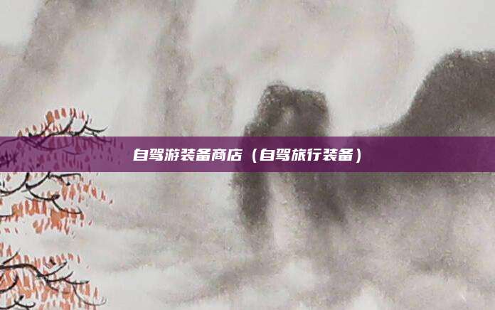 自驾游装备商店(自驾旅行装备)
