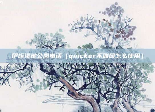 伊旗湿地公园电话(quicker不联网怎么使用)