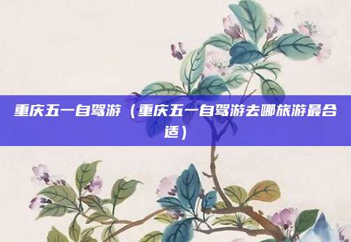 重庆五一自驾游(重庆五一自驾游去哪旅游最合适)