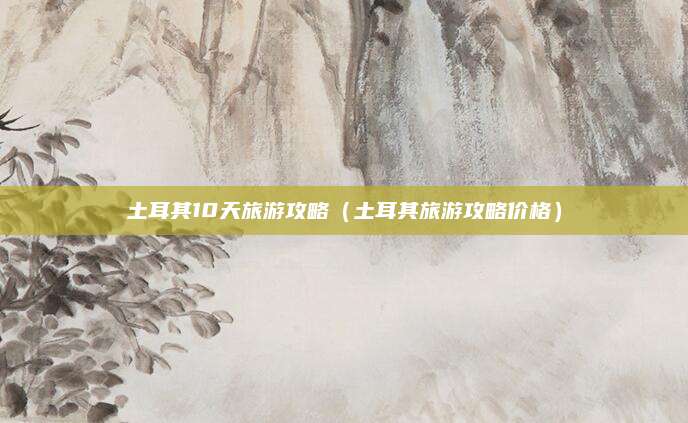 土耳其10天旅游攻略(土耳其旅游攻略价格)