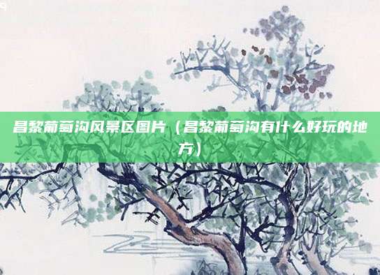 昌黎葡萄沟风景区图片（昌黎葡萄沟有什么好玩的地方）