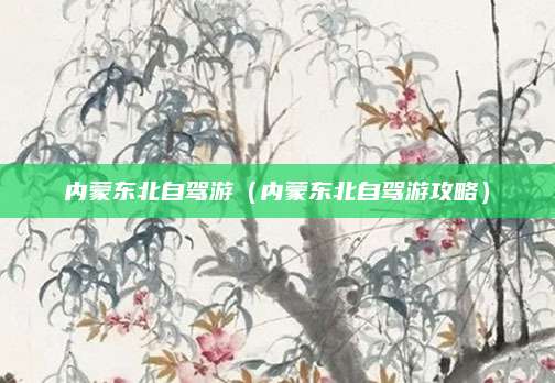 内蒙东北自驾游(内蒙东北自驾游攻略)