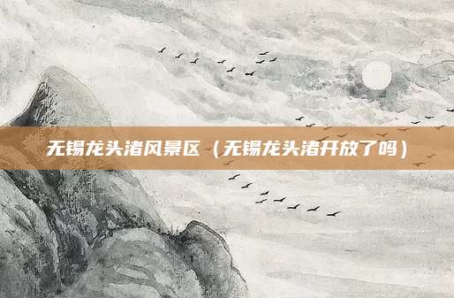 无锡龙头渚风景区（无锡龙头渚开放了吗）